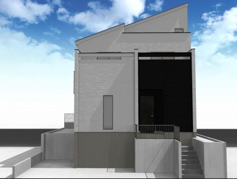 板橋区西台2丁目 限定1棟の外観パース|イラストは図面を基に起こしたもので実際のものとは多少異なる場合がございます