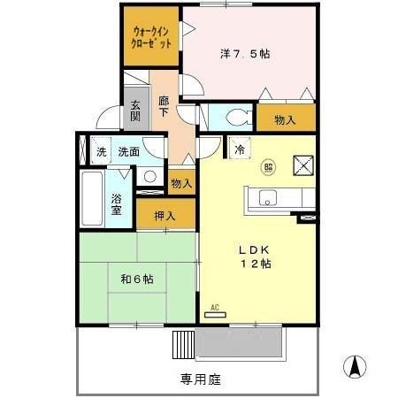 パルティーダC棟の間取り