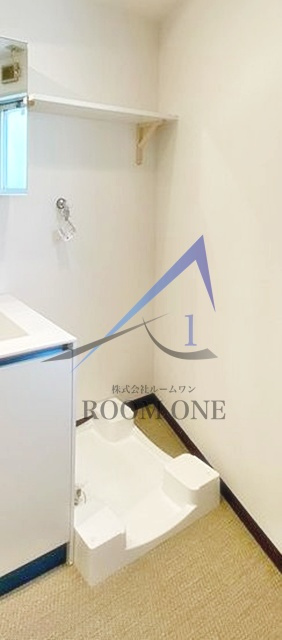 文栄マンションの設備|洗濯機置場です。