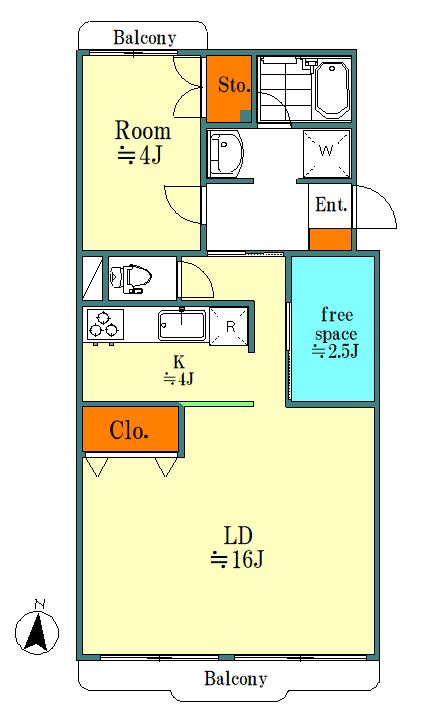 旧）森田マンションの間取り