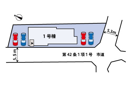 今津　　　　新築戸建の区画図