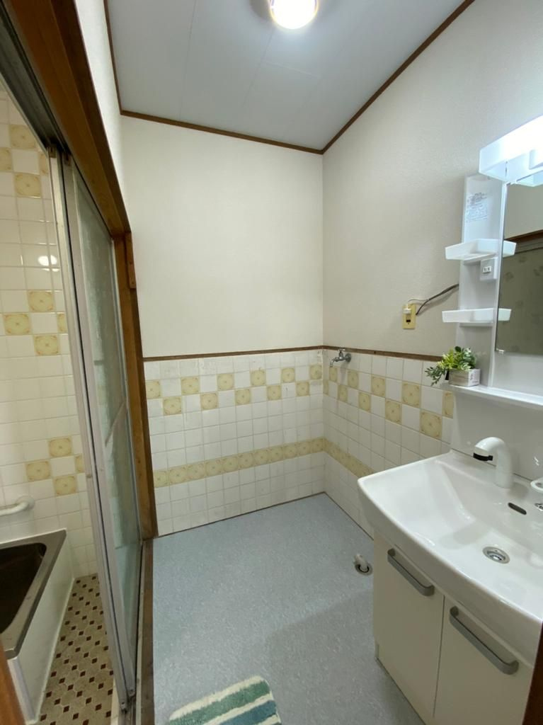 枚方市尊延寺戸建ての洗面所