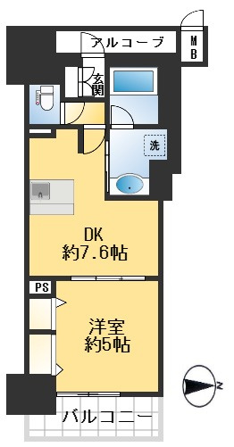グランアッシュ江坂の間取り