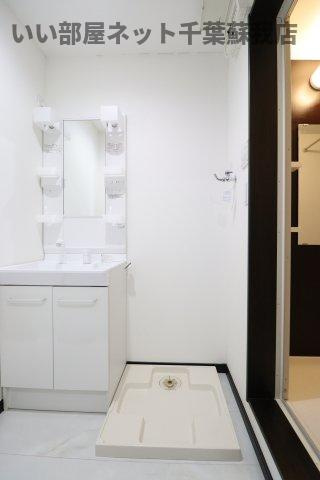 シャインフロント五井駅前の洗面所|室内洗濯機置場