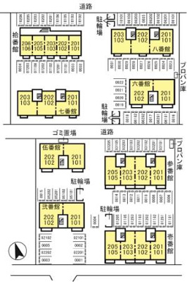 【区画図】 | フラワーレジデンス森田 参番館
