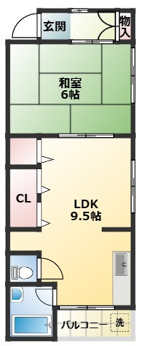 日下マンションの間取り