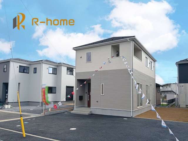 土浦市並木第15　新築戸建て　1号棟の外観|ご予約を頂ければ、『平日』はもちろん『早朝』や『夜間』もご見学可能です♪お気軽にお申し付けください♪