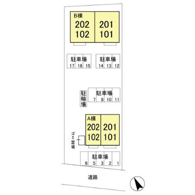 【区画図】 | ボヌール シャトー Ａ