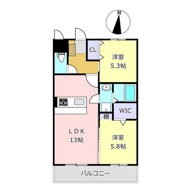 ソルーナ松橋の間取り