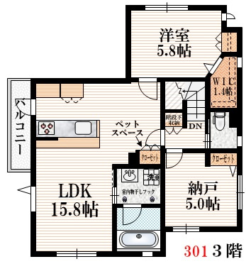 クレール・クールの間取り