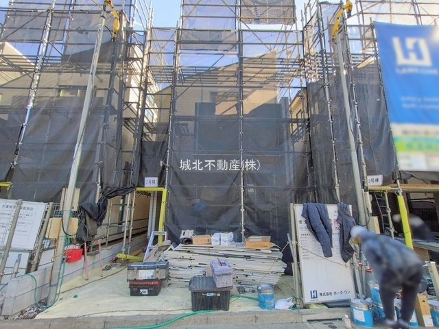 杉並区宮前1丁目 全3棟 2号棟の外観|現地(2026年1月23日撮影)