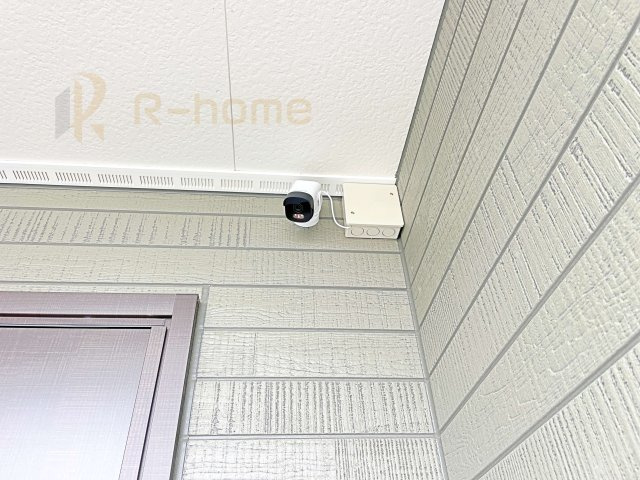 土浦市並木第15　新築戸建て　2号棟の防犯設備|安心の防犯カメラ付き！
専用アプリでいつでも確認できます♪