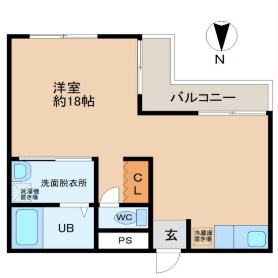 白国弘友ハイツの間取り
