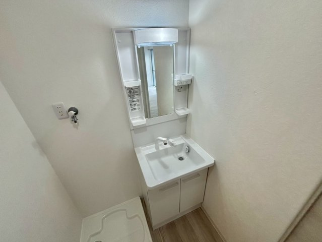 白国弘友ハイツの洗面所