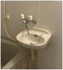 メゾン東山　敷金0　礼金0　陽当たり良好の洗面所