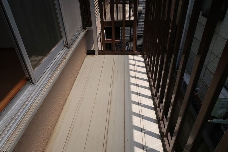 第１コーポつくし野のバルコニー