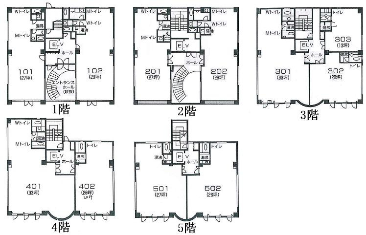 新日本オフィスビルの間取り