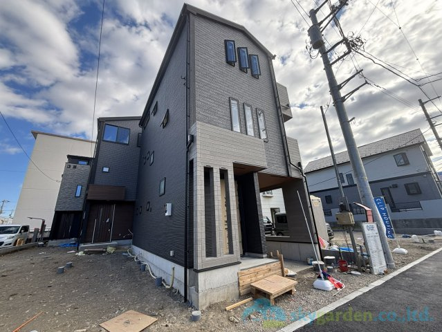 平塚市龍城ヶ丘　新築戸建　全3棟1号棟の外観