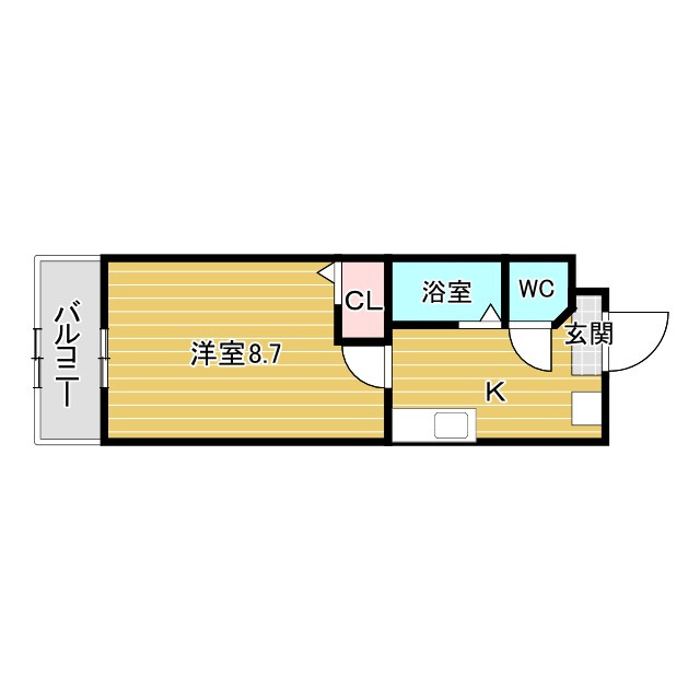 アズビー千里山の間取り