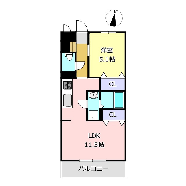 ソルーナ松橋の間取り