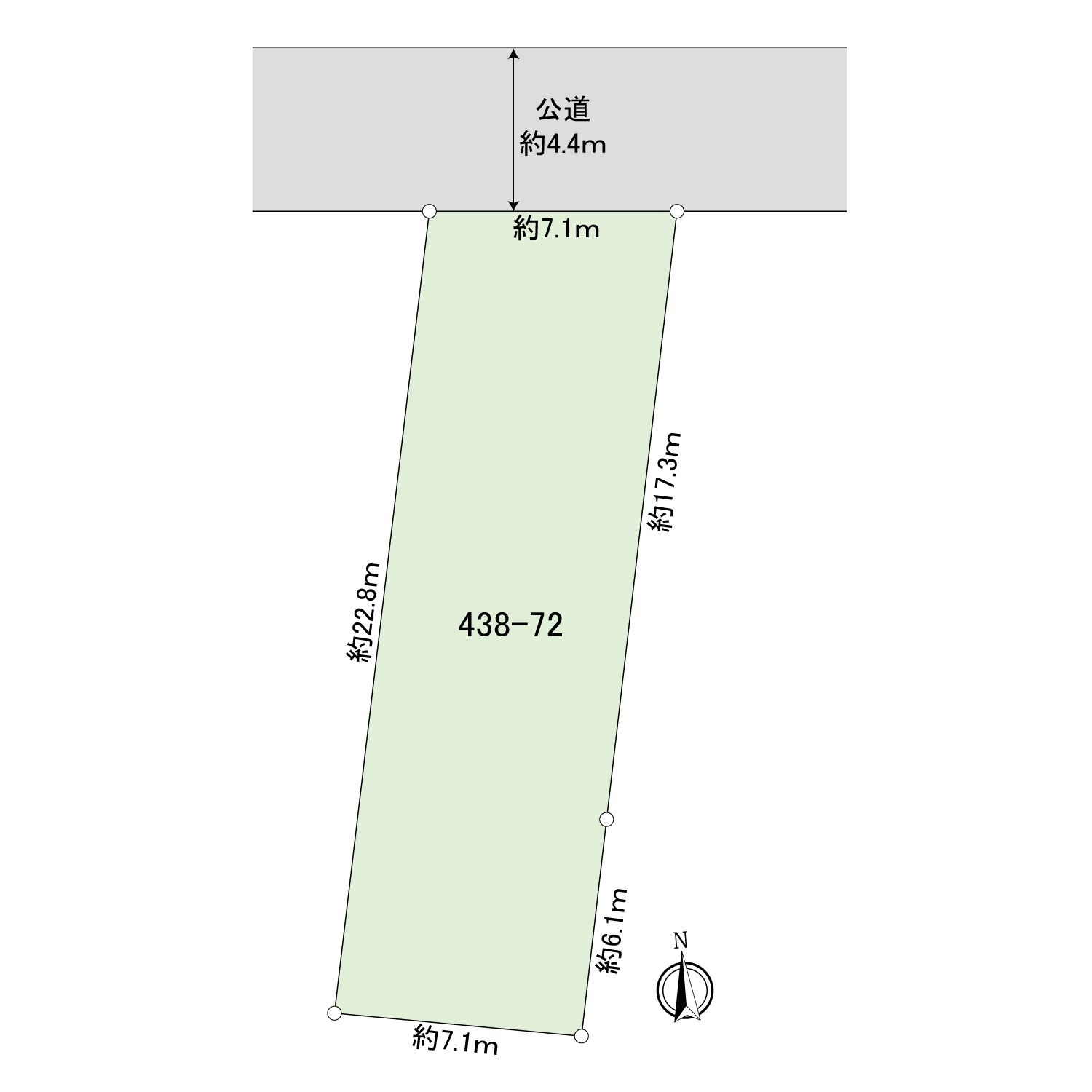 世田谷区船橋4丁目　売地の土地図