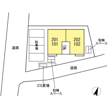 プードリエ本町の区画図