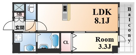 プレサンスブルーム新神戸の間取り