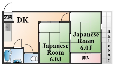 ニッシン岡本マンションの間取り