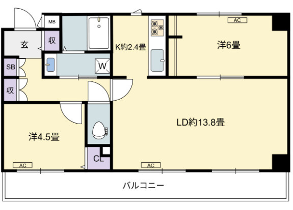 ハイム北野フェニックスの間取り