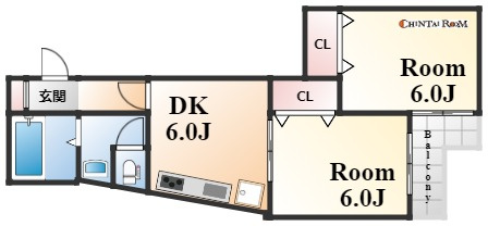 ロータリーマンション中山手の間取り