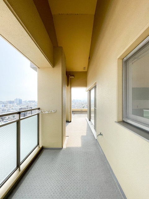 甲南コーポラスのバルコニー