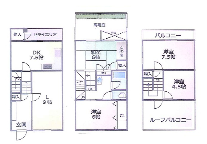 ガーデンハイツ高座台の間取り