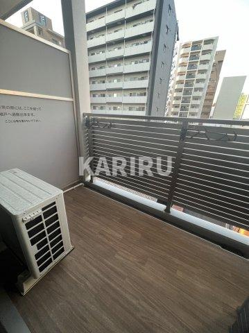 レオンコンフォート京橋のバルコニー