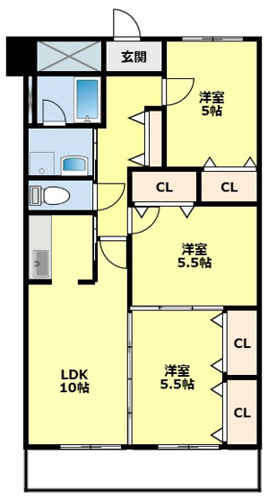 【間取り】 | Ｅａｓｔ　Ｏｎｅ（イーストワン）