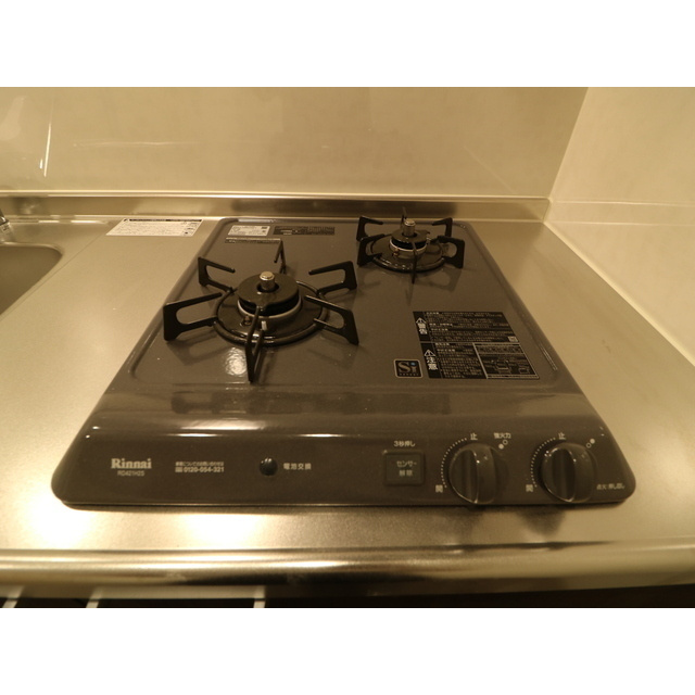 ジュネ谷中 のキッチン|2口コンロ