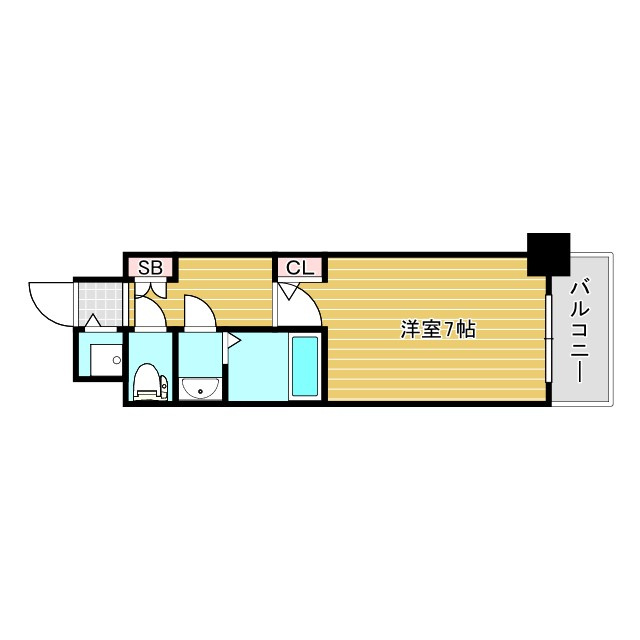 Fortuney北堀江の間取り