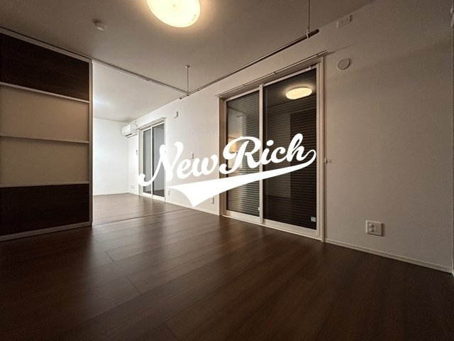 前橋市元総社町２丁目のアパートのバルコニー