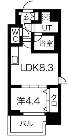 【間取り】 | スプランディッド難波III