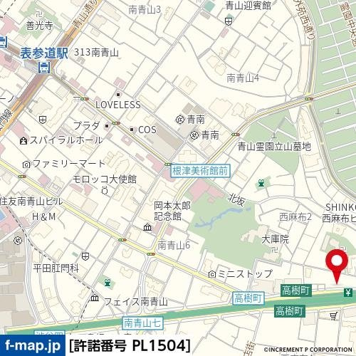 リクレイシア西麻布Ⅰ番館の地図