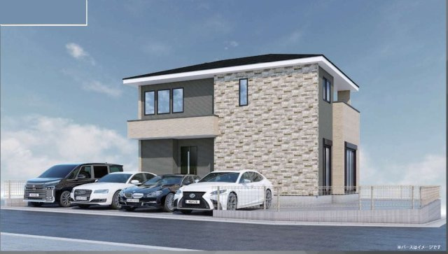 仲介手数料無料　KEIAI GRACE狭山市柏原１０期・新築全１棟の外観パース