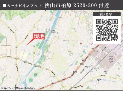 仲介手数料無料　KEIAI GRACE狭山市柏原１０期・新築全１棟の地図