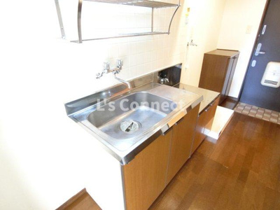 【キッチン】 | ベルパーク南吉成D | ２口ガスコンロ設置可能なキッチン。