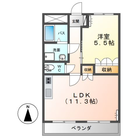 ウイステリアGの間取り