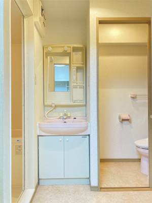 勝山ビルの洗面所