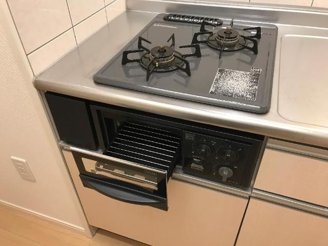 Ｌａｚｏｓ・Ｋ　-ラソス・ケイ-のキッチン|２口ガスコンロ