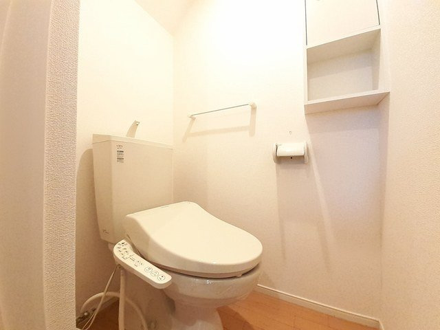 サニーハイムＡのトイレ|清潔感のあるトイレです