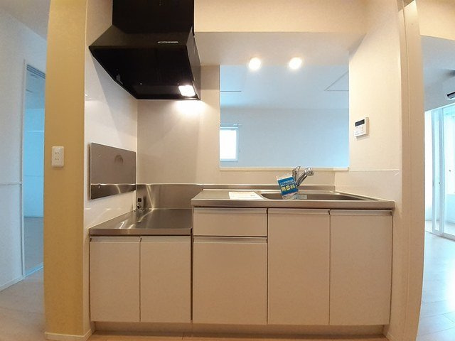 サニーハイムＡのキッチン|キッチンでお料理をお楽しみください