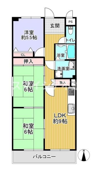 【間取り】 | 香里サンハイツ