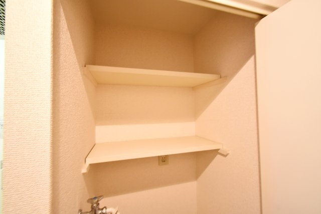 ソフィア武庫川の収納|室内洗濯パンの上　モデルルームです