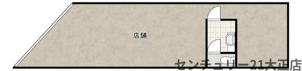 大阪市大正区千島２丁目の店舗事務所